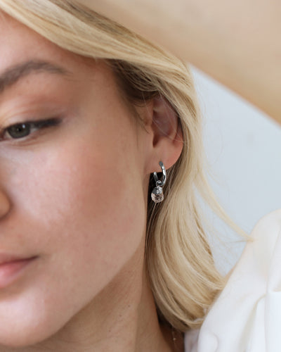 Herkimer Diamond Earrings | April Birthstone