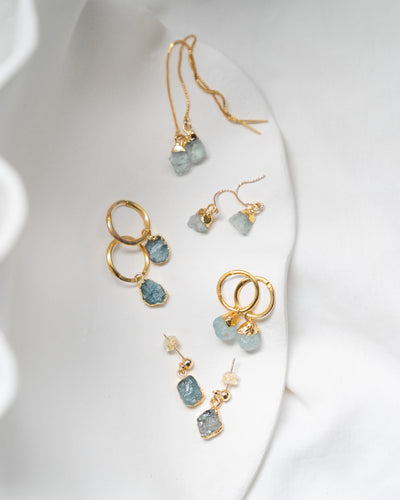 Aquamarine Earrings | March Birthstone