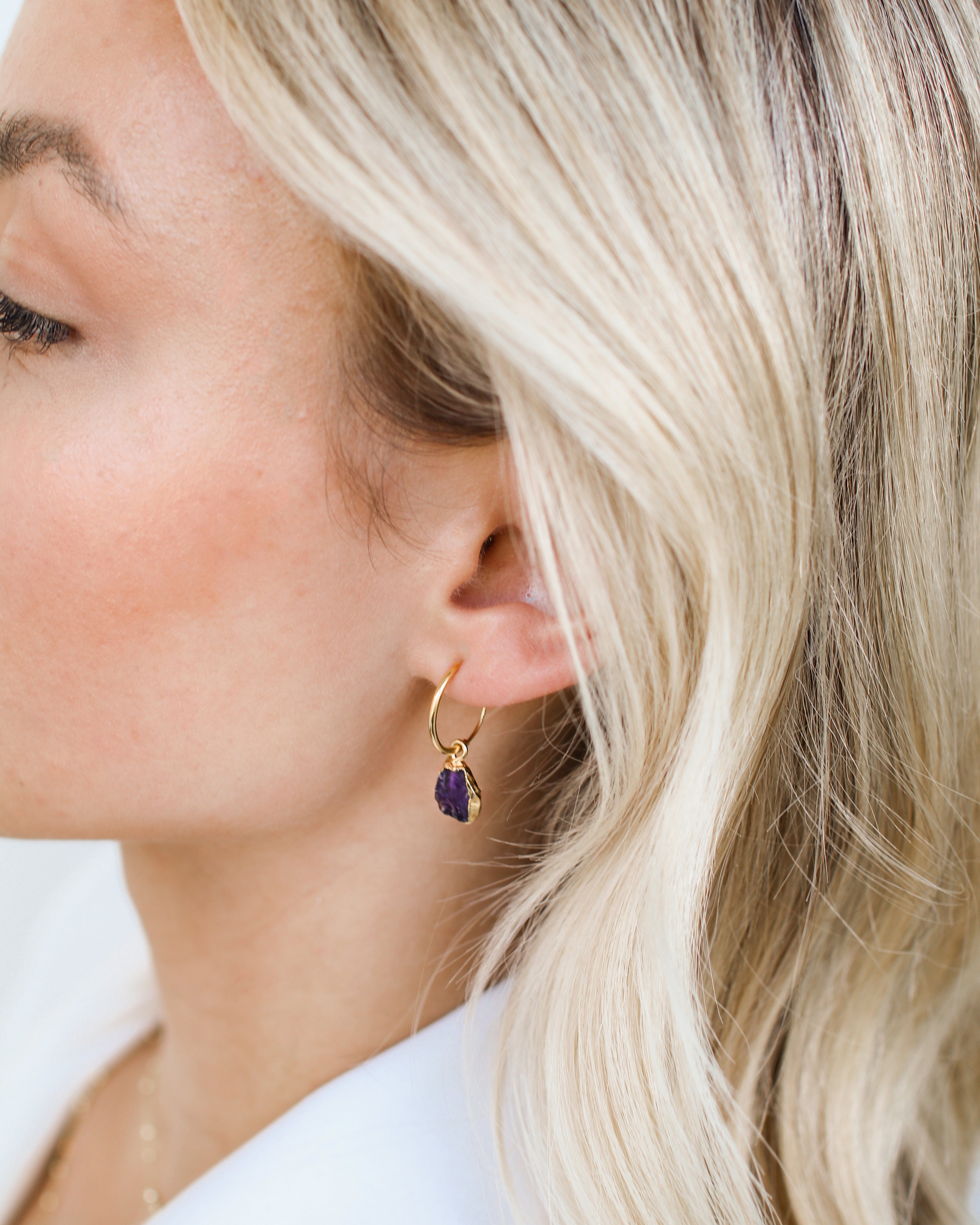 February | Amethyst Earrings