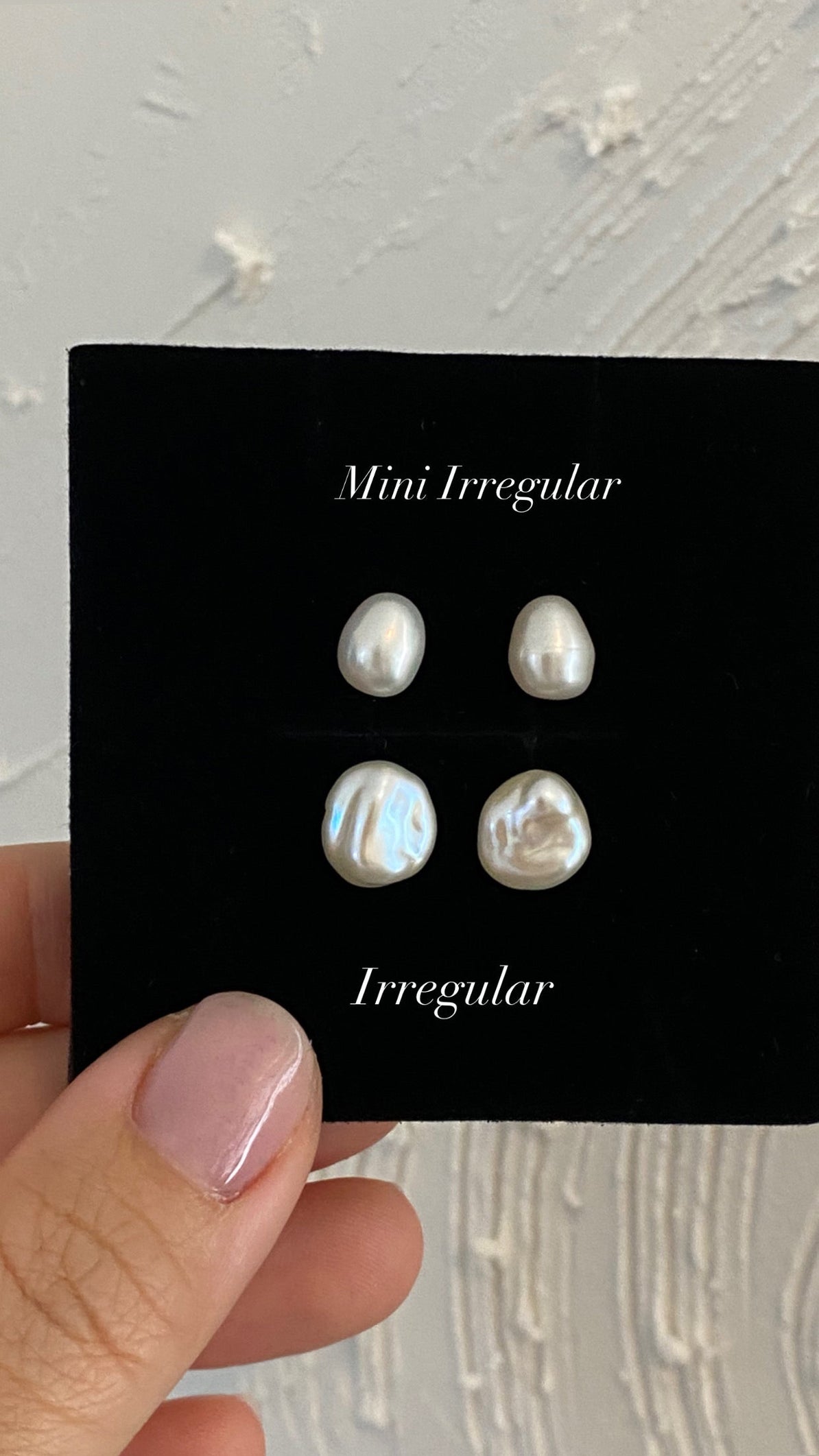 Mini Irregular Pearl Studs