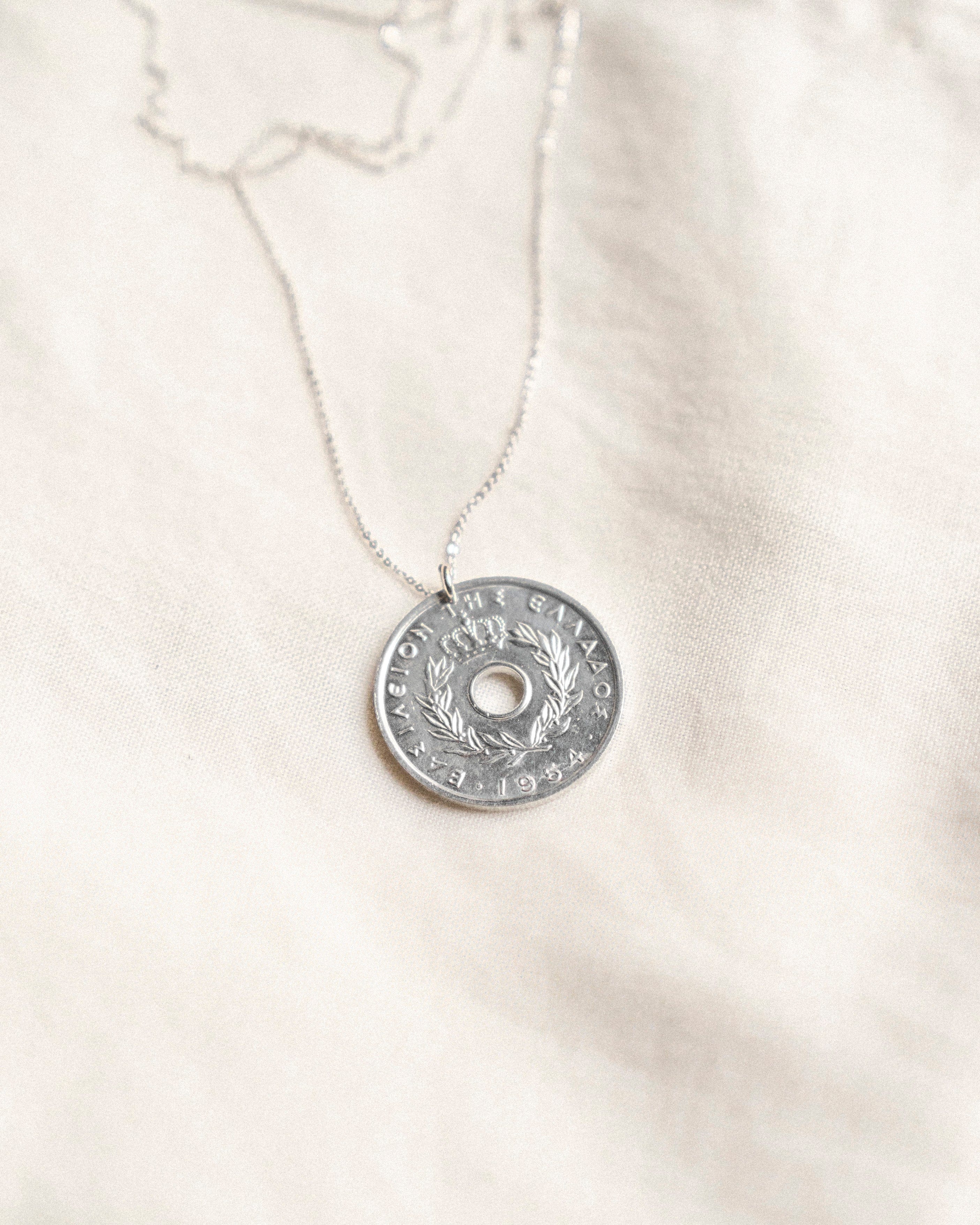 Greece | Grapes Donut Coin Necklace