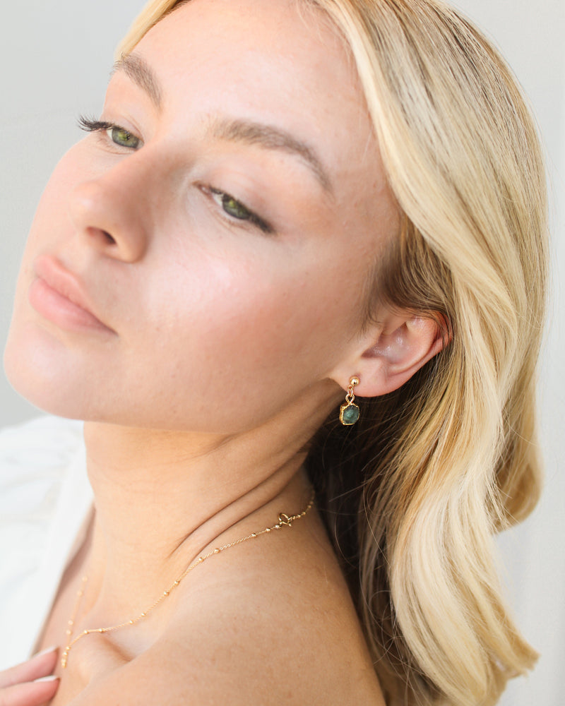 May | Emerald Earrings