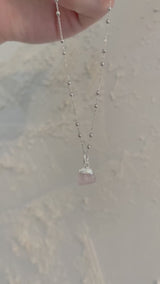 October | Rose Quartz Necklace