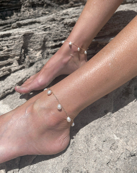 Tiffany Pearls Anklet
