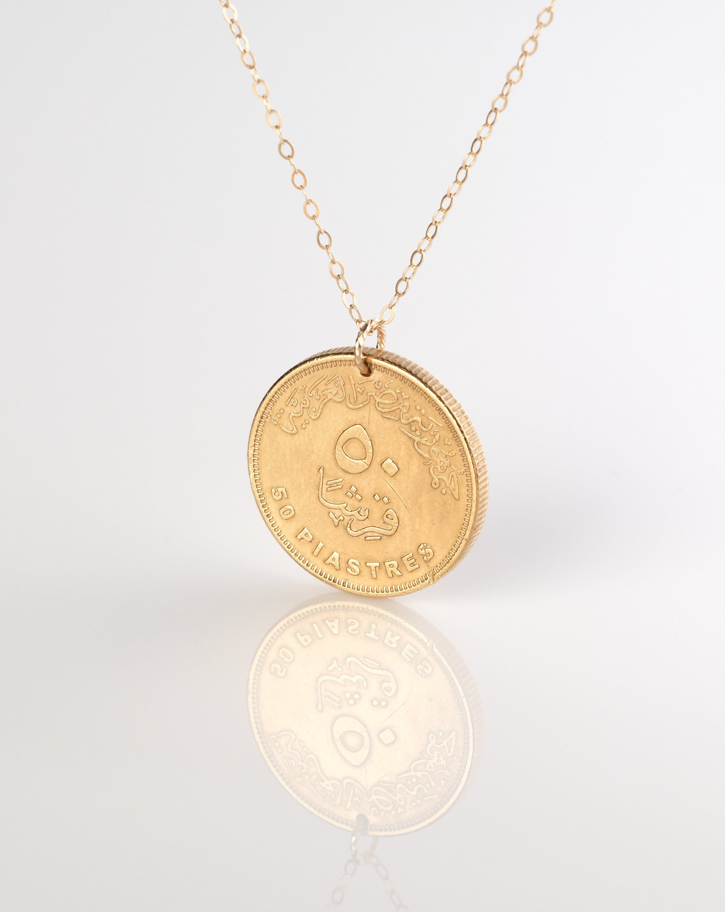 Egypt | Cleopatra Coin Necklace