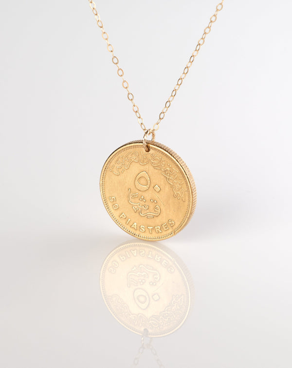 Egypt | Cleopatra Coin Necklace
