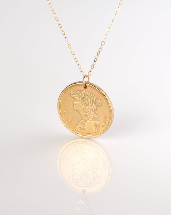 Egypt | Cleopatra Coin Necklace