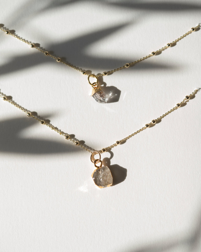 April | Herkimer Diamond Necklace