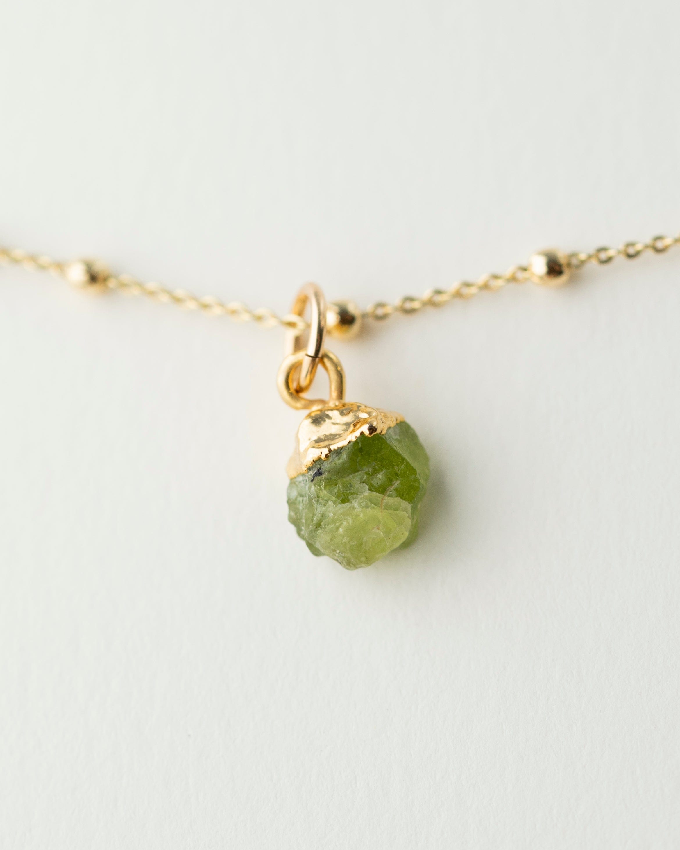 August | Peridot Necklace