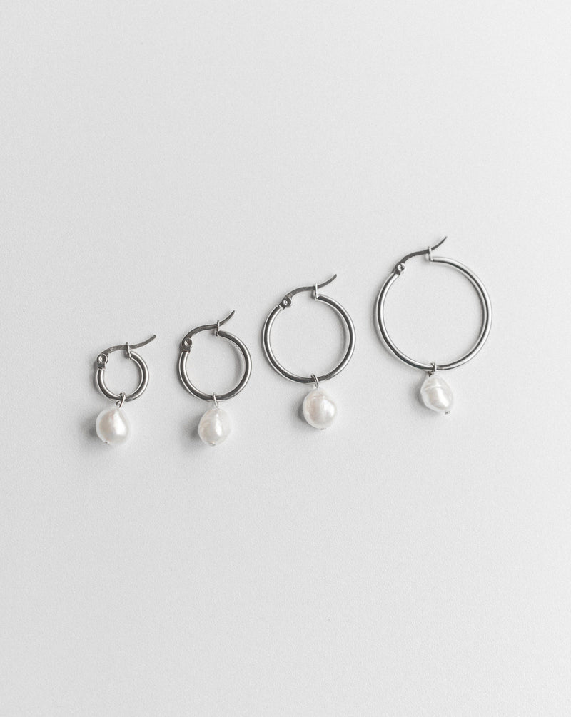 Elisse Pearl Hoops