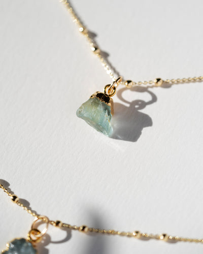 Aquamarine Necklace | March Birthstone
