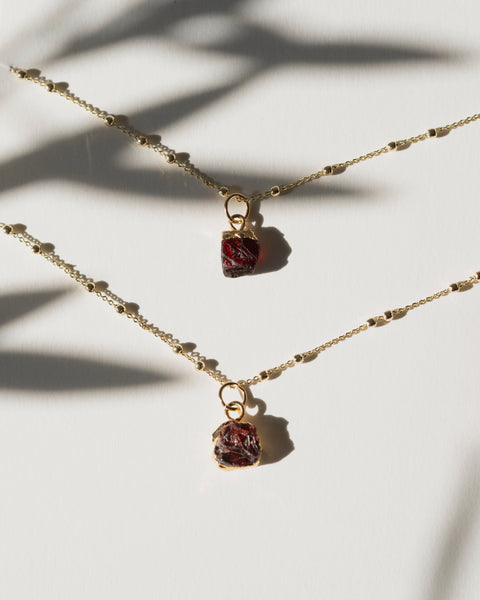 Garnet Necklace | January Birthstone