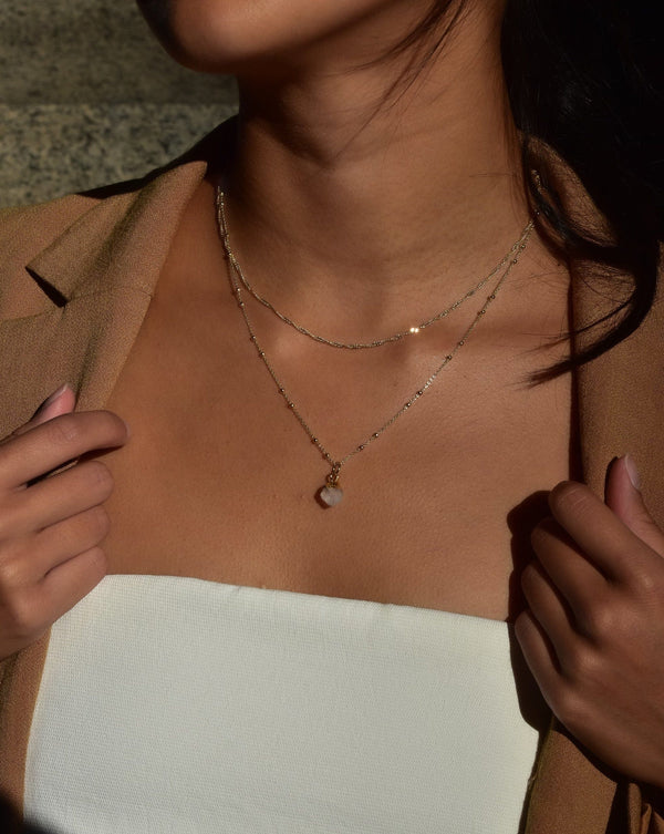 June | Moonstone Necklace