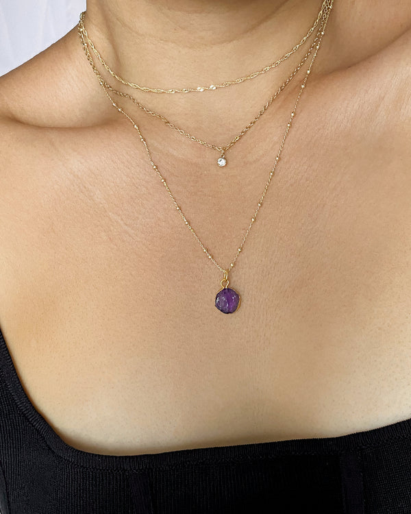 February | Amethyst Necklace