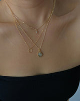 April | Herkimer Diamond Necklace