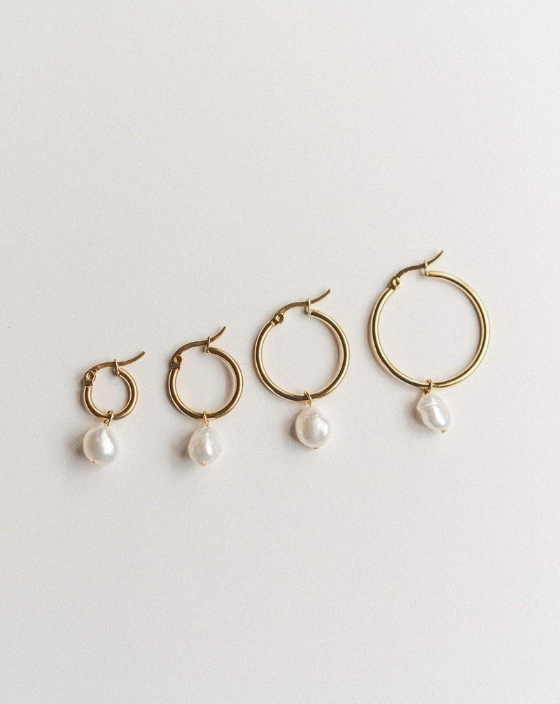 Elisse Pearl Hoops