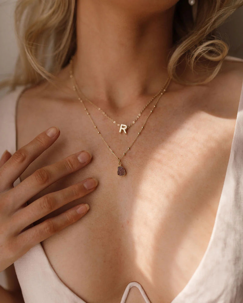 October | Rose Quartz Necklace